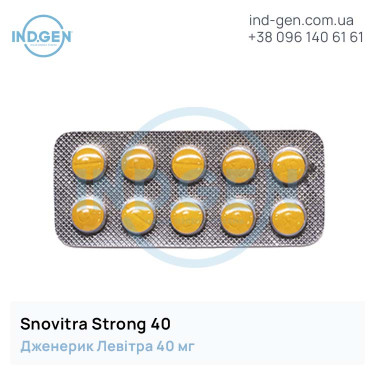 Левітра SNOVITRA STRONG 40 купити ціна відгуки інструкції