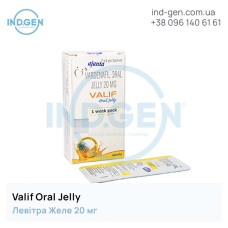 Левітра VALIF ORAL JELLY купити ціна відгуки інструкції