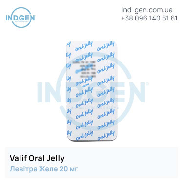 Левітра VALIF ORAL JELLY купити ціна відгуки інструкції