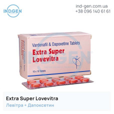 Левітра EXTRA SUPER LOVEVITRA купити ціна відгуки інструкції