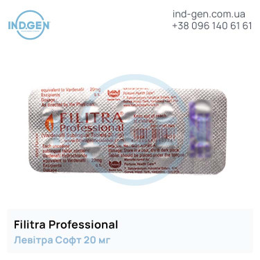 Левітра FILITRA PROFESSIONAL купити ціна відгуки інструкції