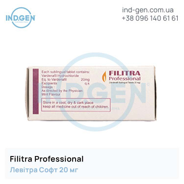 Левітра FILITRA PROFESSIONAL купити ціна відгуки інструкції