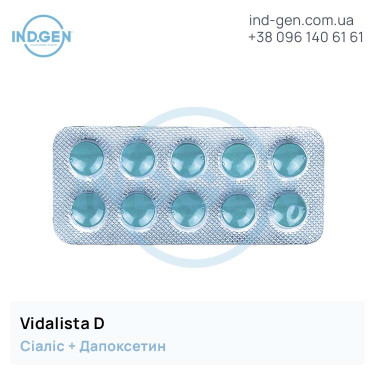 Дапоксетин VIDALISTA D купити ціна відгуки інструкції