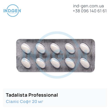 Сіаліс TADALISTA PROFESSIONAL купити ціна відгуки інструкції