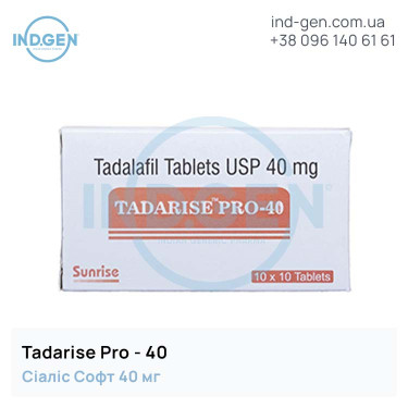 Сіаліс TADARISE PRO-40 купити ціна відгуки інструкції